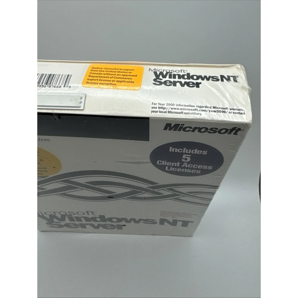 Microsoft Windows NT Server 4.0 Sealed Box w/ 5 Client Access Licenses